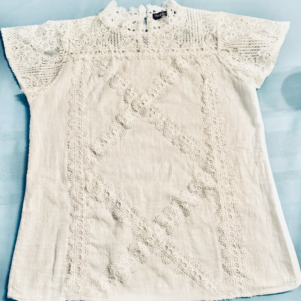 White Lace Women's Top